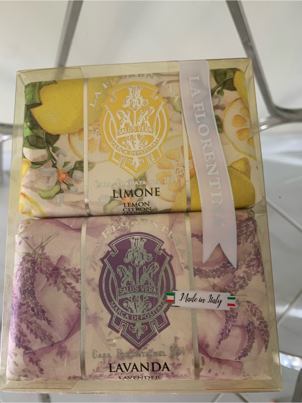 La Fiorentina Lemon & Lavender Soap Duo - Made in Italy